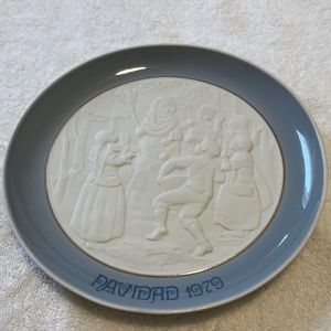 Lladro Plate Decorative Christmas  NAVIDAD 1979-  NO Box - No Stand